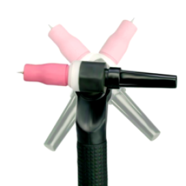 NOVA Rota-Flex 17 Series Air-Cooled TIG Torch 12.5 Ft. 35 DINSE-Type Connector (No Gas Thru), view 1